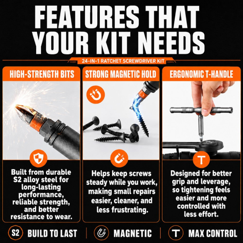 24in1 T-Drive Multipurpose Tool Set