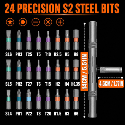 24in1 T-Drive Multipurpose Tool Set