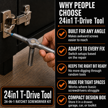 24in1 T-Drive Multipurpose Tool Set