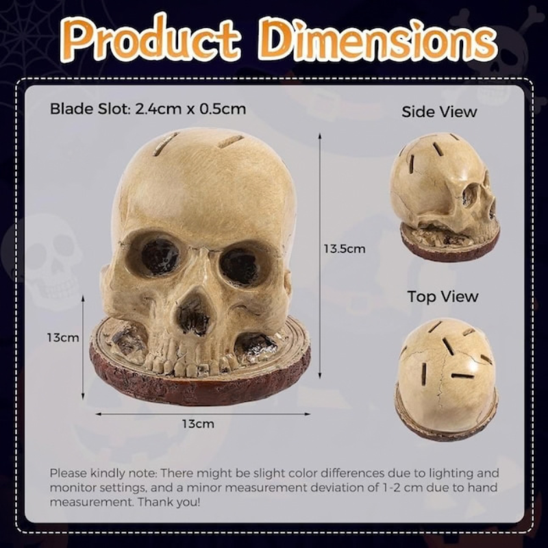 Bonehold Skull Knife Block